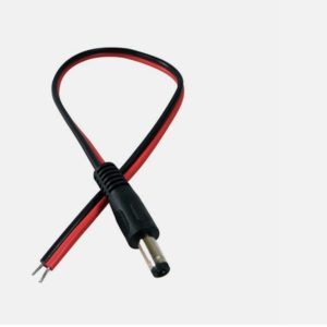 DC Pigtail Male Power Plug 5.5 x 2.1mm Ends For CCTV Cable