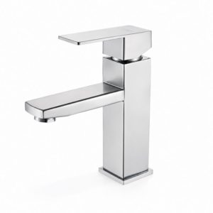 Modern Square Basin Mixer Tap – Chrome – SS304