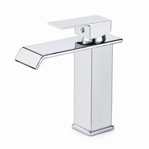 Square Waterfall Basin Mixer Tap – Chrome – SS304