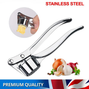 Heavy duty stainless steel garlic press crusher